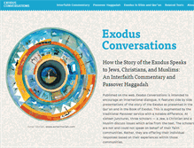 Tablet Screenshot of exodusconversations.org